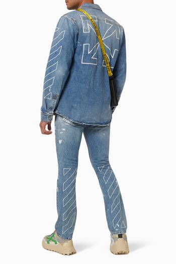 hover state of Slim Fit Jeans in Denim