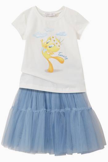 hover state of Tutu Tulle Skirt in Cotton