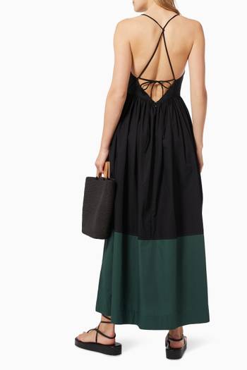 hover state of Knotted Back Maxi Dress in Cotton   