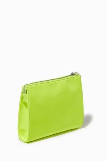 hover state of Logo Embossed Clutch in Faux Leather