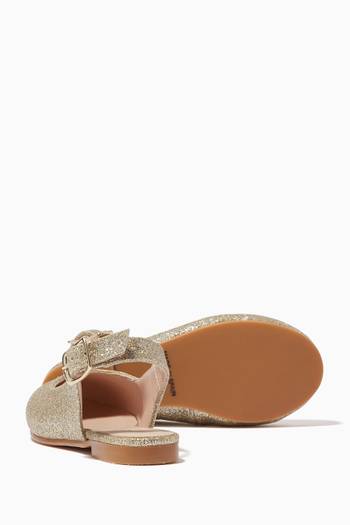 hover state of Isidore Glitter Ballerina Flats