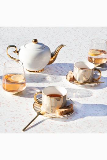 hover state of طقم فنجان وطبق شاي مجموعة بينسترايب خزف عظمي صيني خالي من المنتجات الحيوانية