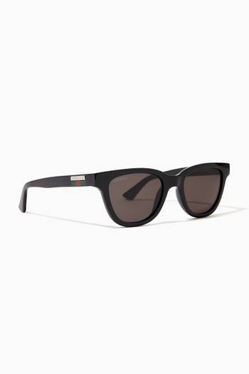 hover state of Squared Frame Sunglasses in Acetate 