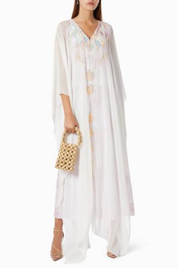 hover state of Embroidered Dress in Chiffon   