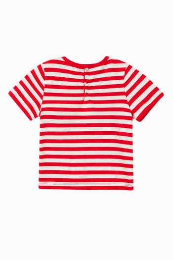 hover state of Striped T-Shirt in Jersey 