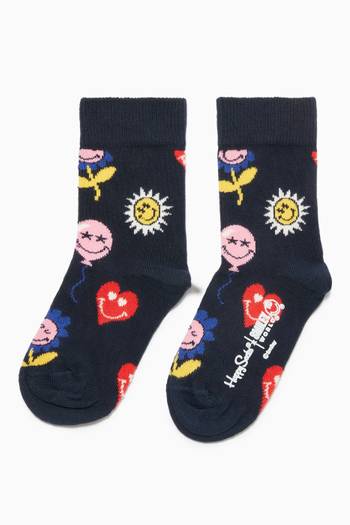 hover state of Smiley Socks in Stretch Cotton