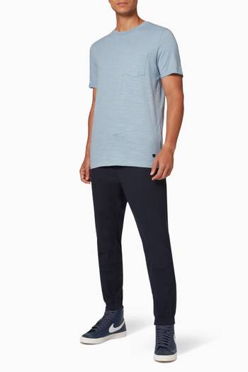 hover state of Crew Neck T-shirt in Cotton Jersey   