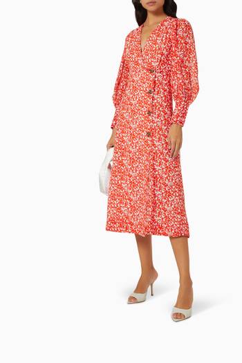 hover state of Printed Wrap Dress