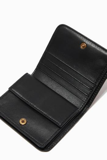hover state of Cash Flap Coin & Card Holder in Grainy Calf Leather  