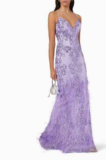 hover state of Embellished Corset Gown