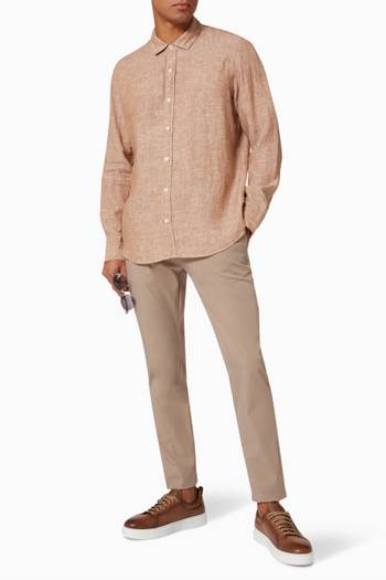 hover state of Toronto Long Sleeve Shirt in Linen   