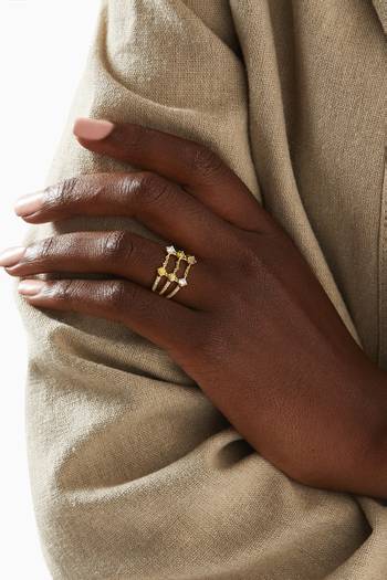 hover state of Juno Ring in 18kt Gold-plated Sterling Silver