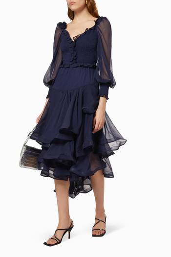 hover state of Chelsea Ruffle Dress