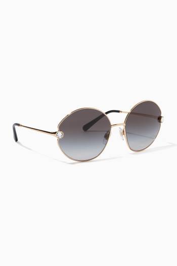 hover state of Slim Sunglasses in Metal  