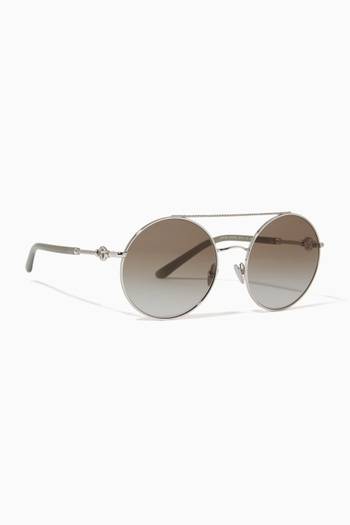 hover state of Round Sunglasses in Metal 