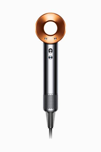 hover state of Dyson Supersonic Hair Dryer in Nickel & Copper