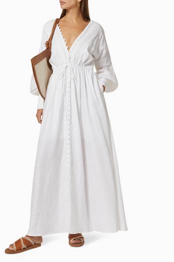 hover state of Melinda 2.0 Maxi Dress in Linen