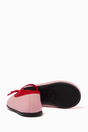 hover state of Double G Ballet Flats in Leather