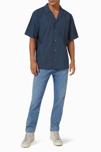 hover state of Short Sleeve Camp Collar Shirt in Cotton   