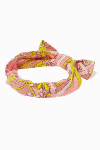 hover state of Esploso Print Bow Hairband