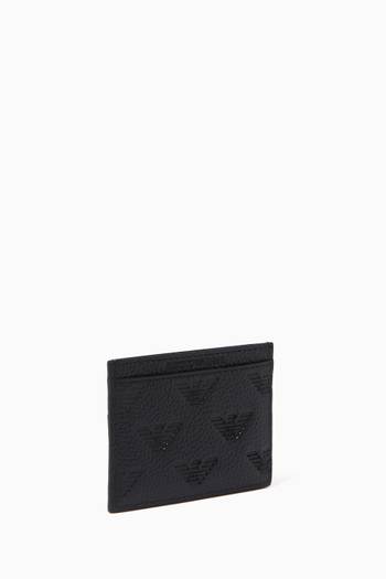 hover state of Minorca Eagle Card Holder in Leather