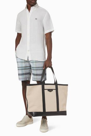 hover state of Premium Logo Tote Bag in Canvas