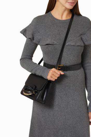 hover state of Kattie Small Crossbody Bag in Calf Leather