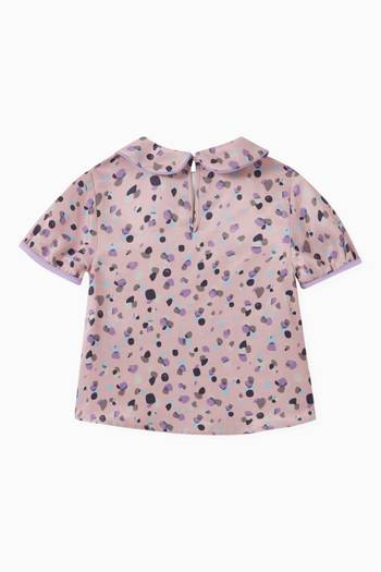 hover state of Multicolour Polka Dot Print Top   