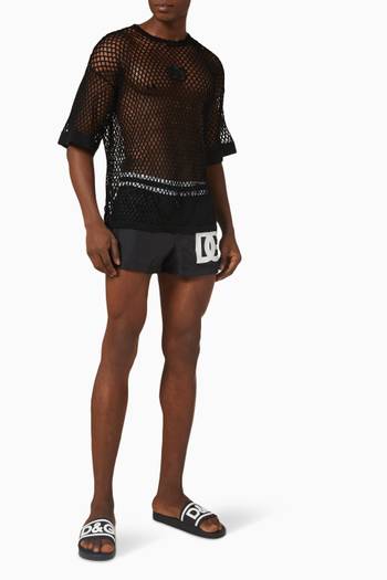 hover state of DG Patch Short Swim Shorts