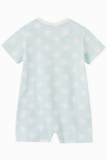hover state of DG Logo-print Romper in Cotton-jersey