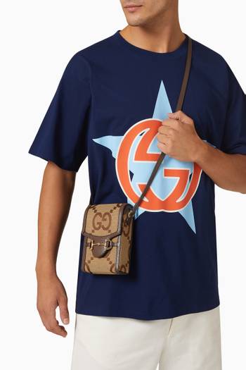hover state of Jumbo GG Mini Bag in Logo Canvas   