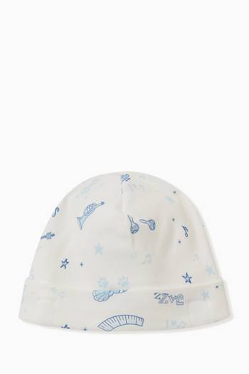 hover state of Abstract Print Hat in Cotton