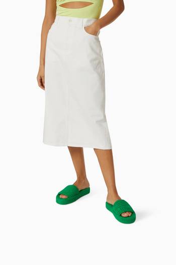 hover state of Resort Sponge Slides in Cotton Terry Cloth