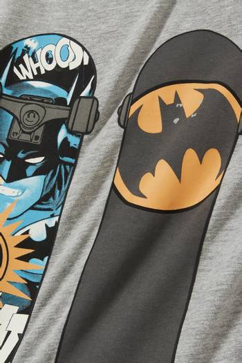 hover state of Batman Print T-shirt in Organic Cotton