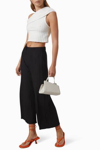 hover state of Alder Wide Crop Pants in Mirco Modal Rib