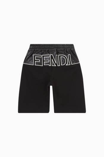 hover state of Logo Bermuda Shorts in Cotton