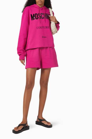 hover state of Moschino Couture Hoodie in Organic Cotton