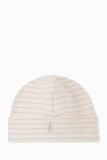 hover state of Beanie in Striped Cotton