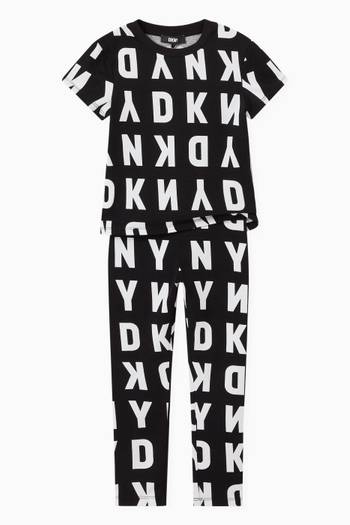 hover state of Logo Leggings in Stretchy Cotton