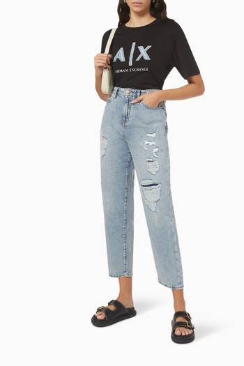 hover state of Distressed Relaxed-fit Jeans in Denim