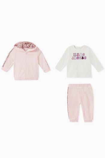 hover state of Leopard Detail Tracksuit, Set of Three