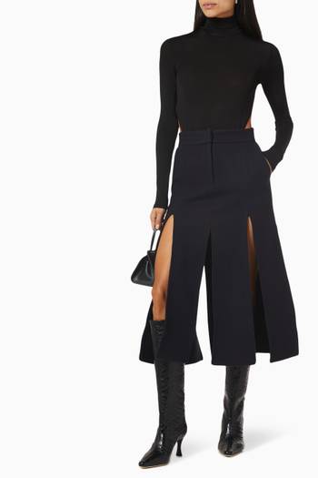 hover state of Wide Panel Midi Skirt