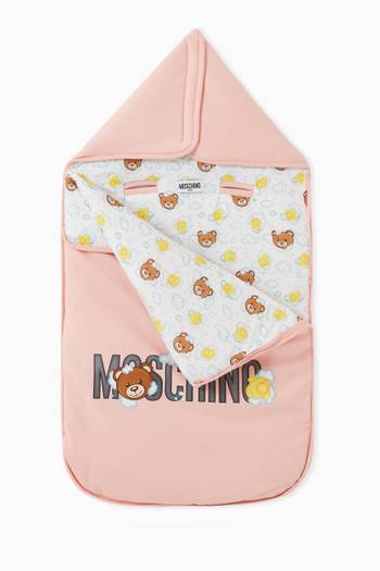hover state of Multi Logo-print Sleeping Bag in Cotton