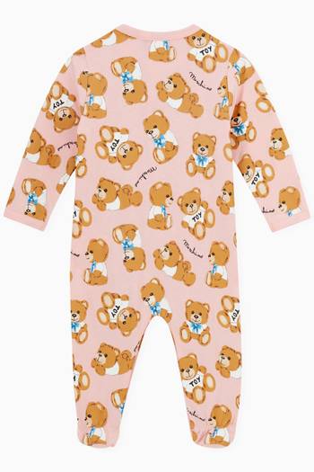 hover state of Teddy Bear Print Pyjama in Cotton