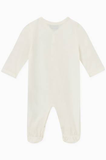 hover state of Logo Print Sleepsuit in Cotton