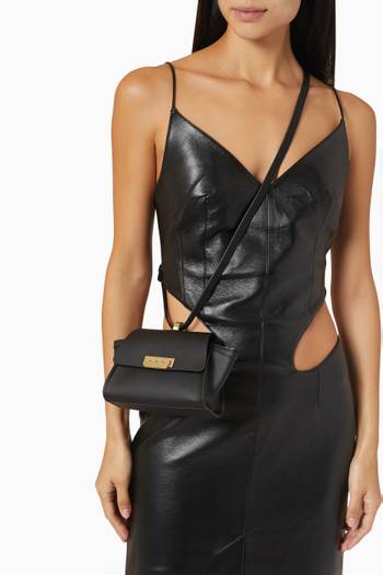 hover state of Eartha Wristlet Bag in Leather