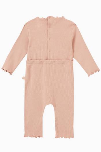 hover state of Romper in Ribbed Knit