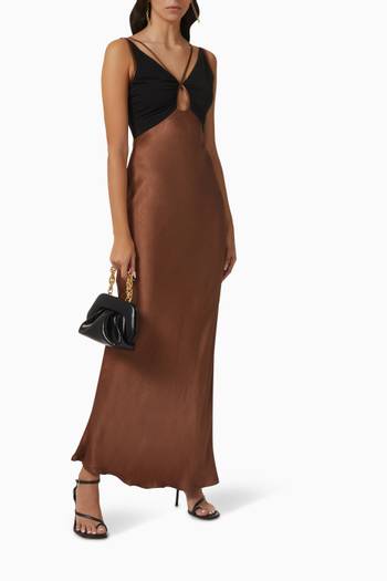 hover state of Kehlani V-neck Maxi Dress in Viscose