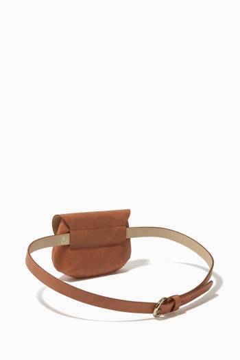 hover state of Tulla Pouch Belt Bag in Calfskin Leather