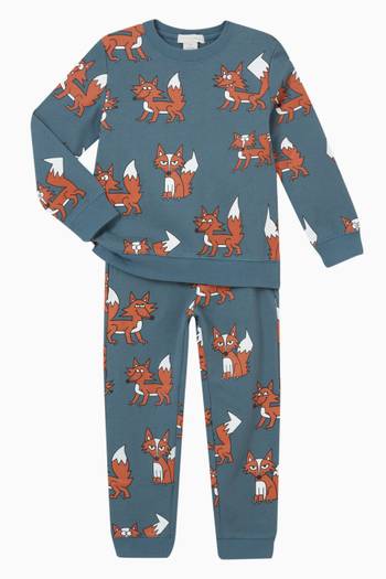 hover state of Fox Print Sweatpants in Sustainable Cotton